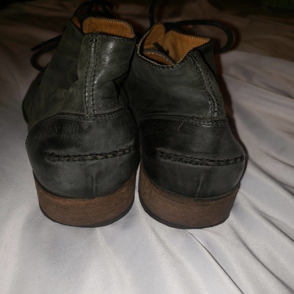 John Varvatos Men‎ Size 12 Chukka Dress Boot Leather Gray Handmade ITALY main image 4